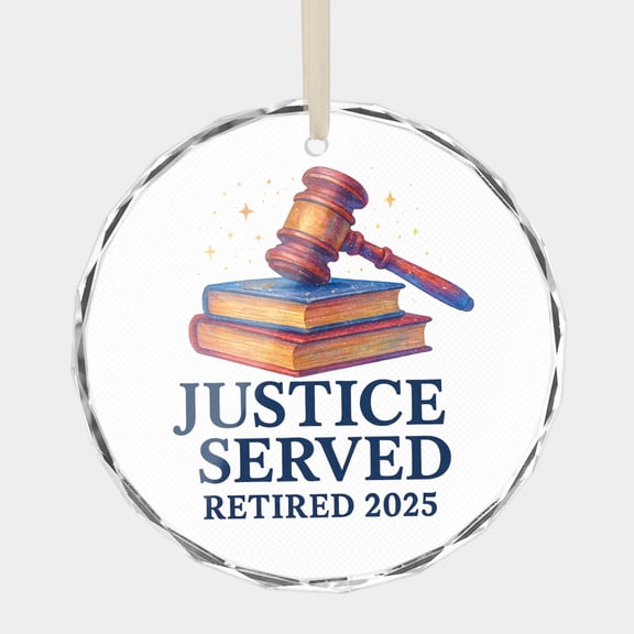 Inspirational Quote for Retired Lawyer, Thank You Attorney Appreciation Meaningful Phrase 3" Crystal Glass Christmas Ornament Congratulations/Thank You/Milestone Keepsake Gift for Holiday Tree