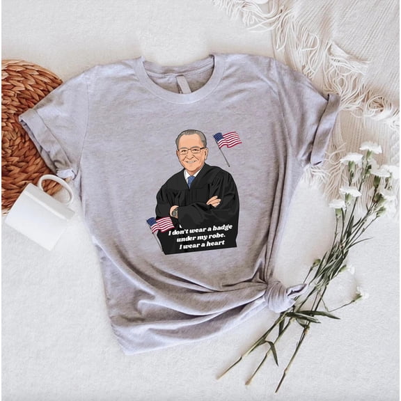 Inspirational Quote Tee Honoring Judge Caprio, Judge Tribute Shirt with American Flag, Frank Caprio Lover Gifts, Compassionate Justice Shirt TSHIRT All Size S-5XL