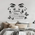 thumbnail image 1 of Inspirational Quote Wall Stickers Queen Rose Wall Art Stickers Nursery Wall Stickers Beauty Butterfly Wall Decals DIY Vinyl Art for Bedroom Classroom s Room Playroom Wall Decoration, 1 of 7