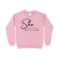 thumbnail image 1 of Inspirational Quote Women Empowerment Sweatshirt, She Motivates Inspires Empowers, Feminist Clothing, Statement Sweater, Gift for Her, 1 of 10