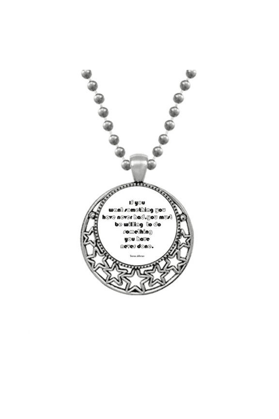 Inspirational Quote for doing quote Necklaces Pendant Retro Moon Stars Jewelry