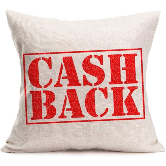Inspirational Quotes Decorative Cotton Linen Throw Pillow Cases Best Gift for Home Sofa Decor Cool Red Words Cushion Covers Standard 18x18 Inches Pillowcase (Cash Back)