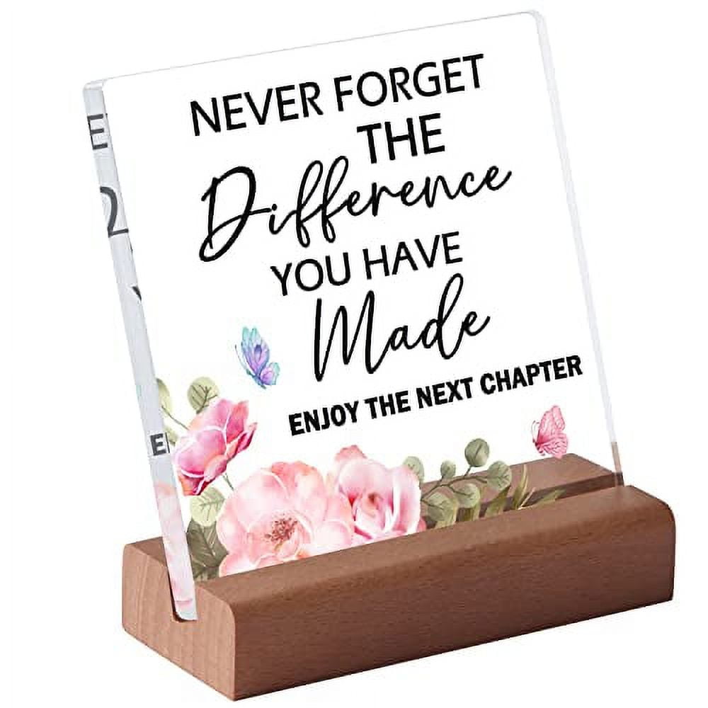 Inspirational Quotes Desk Decor Gifts for Women,Office Motivational