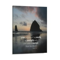 Inspirational Quotes Dsalma 139 14 Wall Art Bible Poetry Verses Framed Canvas Wall Art for Home Living Room Farmhouse Wall Decor Poster 08x10inch(20x25cm)