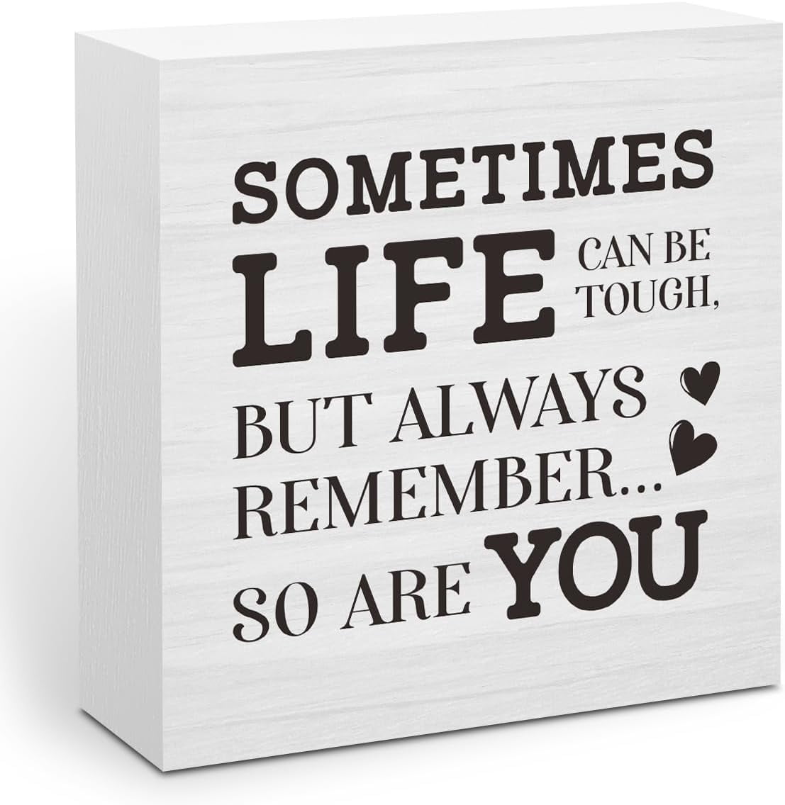 Inspirational Quotes Home Office Decor Wooden Box Sign, Motivational ...