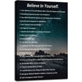 thumbnail image 1 of Inspirational Quotes Wall Art Believe In Yourself Motivational Fitness Painting Prints on Canvas Pictures Inspiring Starlit Sky Posters Unframed Artwork Modern Gym Home Office Wall Decor, 1 of 3
