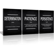Inspirational Quotes Wall Art, Motivational Determination Patience Persistence Poster Positive Affirmation Wall Picture for Home Office Bedroom Dorm Gift for Business Ready to Hang