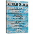 thumbnail image 1 of Inspirational Quotes Wall Art for Office 7 Rules of Life Motivational Poster Canvas Prints Framed Positive Affirmations Wall Decor \u200bModern Home Artwork 12" x 16", 1 of 5