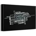 thumbnail image 1 of Inspirational Quotes Wall Art for Office Gym Motivational Poster Office Wall Decor Canvas Prints Framed Picture Positive Affirmations Wall Decor for Living Room 16" x 12", 1 of 1