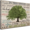 thumbnail image 1 of Inspirational Quotes Wall Art Prints Motivational Sayings Wall Decor Rustic Green Tree Picture Posters Framed Canvas Wall Décor for School Office Classroom College Decoration, 12x16 Inch, 1 of 6