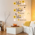 thumbnail image 1 of Inspirational Quotes Wall Stickers Vinyl Sunflower Daisy Wall Decals Removable Motivational Lettering Positive Sayings Stickers Live Laugh Love Wall Decor Phases for Kitchen Bedroom Living Room, 1 of 7