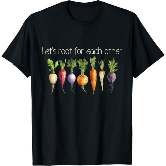 Inspirational Root Vegetables - Motivational Design T-Shirt100% cotton short-sleeved shirt for both men and women