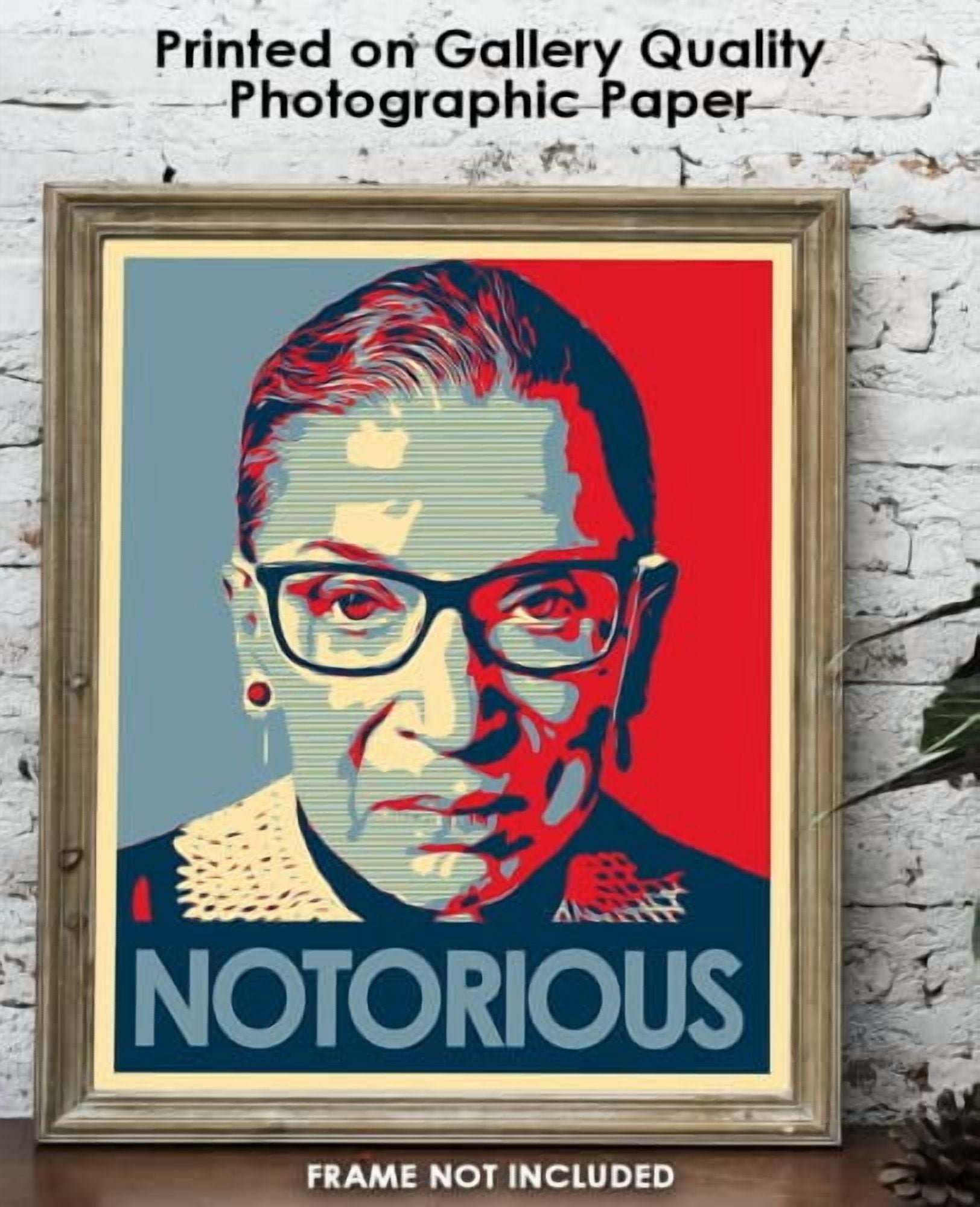 Inspirational Ruth Bader Ginsburg Wall Art: 