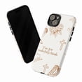 thumbnail image 1 of Inspirational Scripture Phone Case – Faith & Flowers Minimalist Art Compatible with iPhone 16, 15, 14, 13, 12, 11 Pro Plus (Brown), 1 of 5