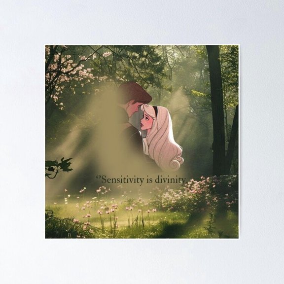 Inspirational Sensitivity Is Divinity Pastel Minimalist Typography, Unframed Poster