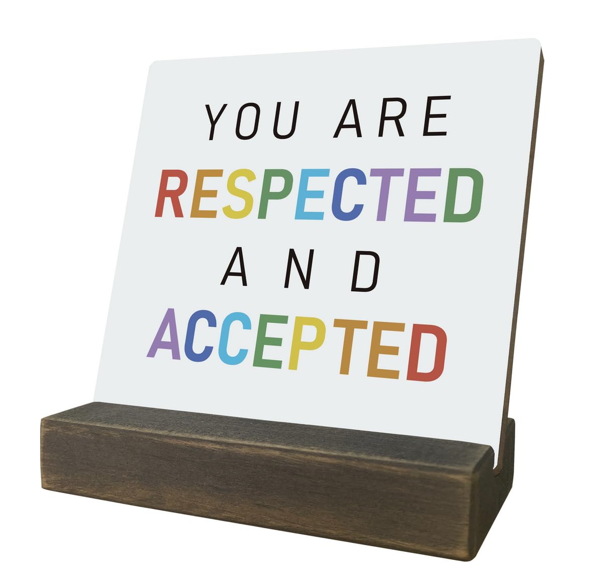 Inspirational Sign, Decorative Plaques EC36 with Wooden Stand