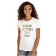 thumbnail image 1 of Outside Box Creative Inspirational Womens Slim Fit Graphic Tee Brisco Brands S, 1 of 1