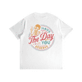 thumbnail image 1 of Inspirational Skeleton Shirt - 'Have The Day You Deserve' Vintage Design, Unisex Comfort Fit Cotton Tee, 1 of 5