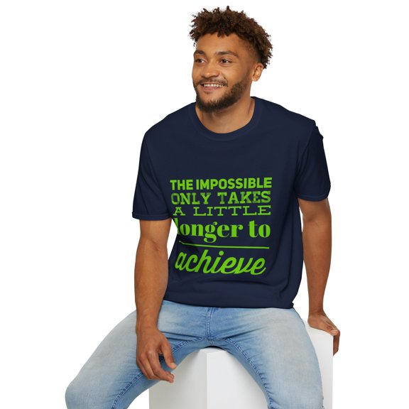 Inspirational Success Achieve Men Women Novelty Ribbon Tee