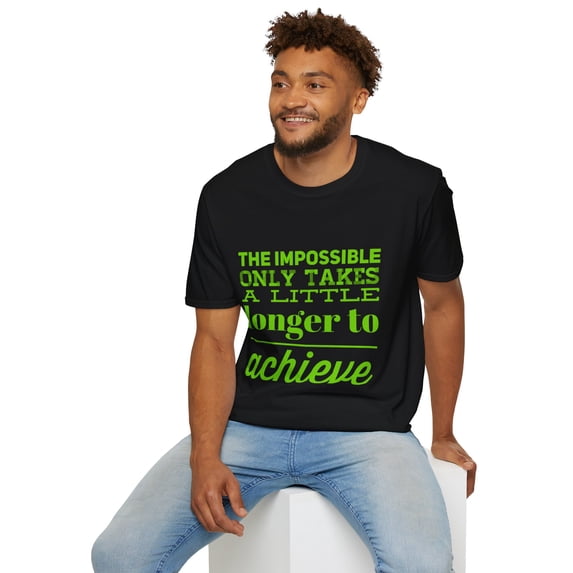 Inspirational Success Achieve Men Women Novelty Ribbon Tee