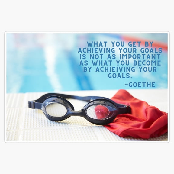 Inspirational Swim Pool Athlete Motivation Vinyl Sticker
