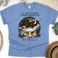 thumbnail image 1 of Inspirational T-Shirt – If the Stars Were Made to Worship So Will I, Campfire Praise Design, CarolinaBlue, Size 2XL, 1 of 6