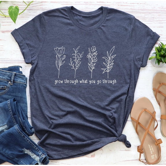 Inspirational T-Shirt: Self-Growth Motivation, Women's Power Tee All Size S-5Xl