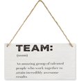 Team Rotate Sign Inspirational Team Noun Wooden Sign, Office Teamwork Farmhouse Welcome ...