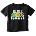 thumbnail image 1 of Inspirational Think Positive Saying Toddler Boy Girl T Shirt Infant Toddler Brisco Brands 6M, 1 of 5