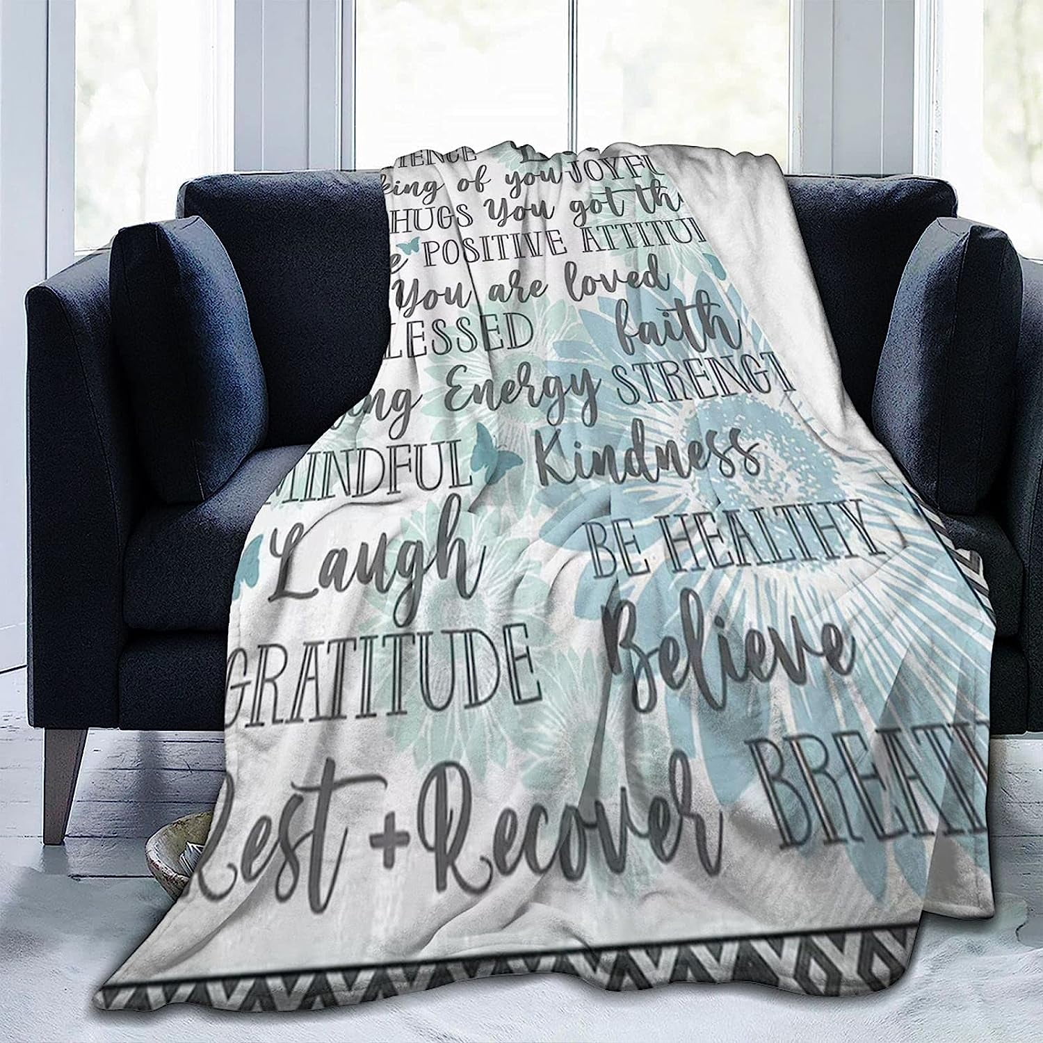 Inspirational Throw Blanket Flannel Fleece Super Soft Lightweight Cozy