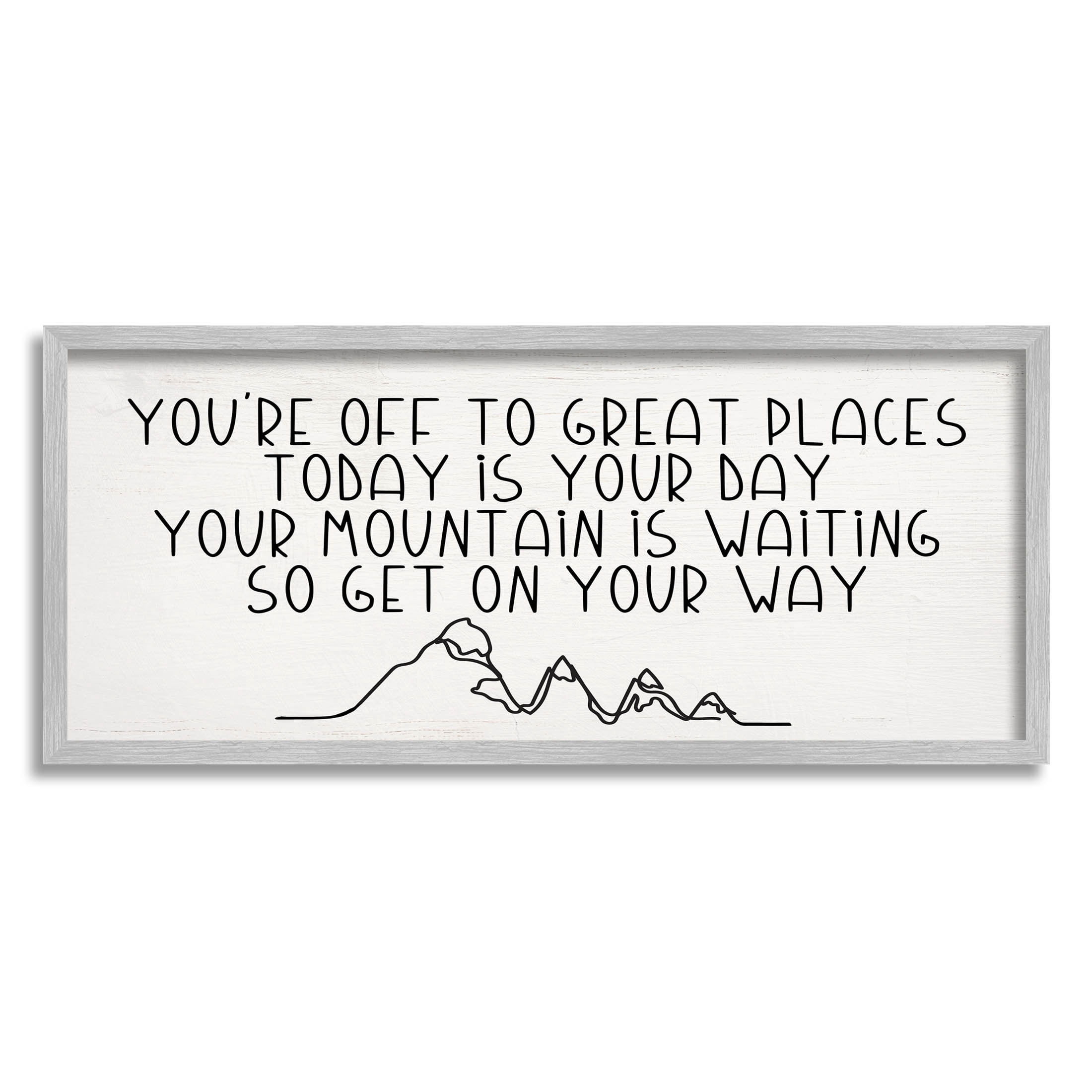 Inspirational Today Is Your Day Phrase Inspirational Graphic Art Gray Framed Art Print Wall Art
