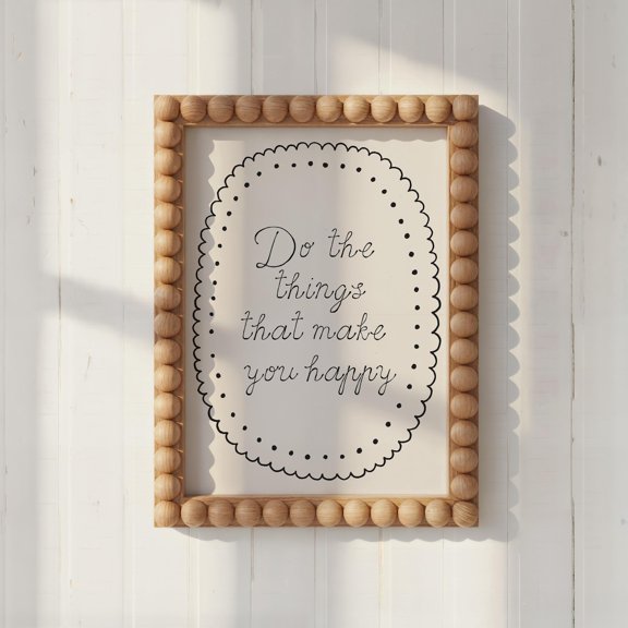 Inspirational Typography Girly Room Decor Minimalist Quote Vintage Art, Unframed Canvas 8x10in