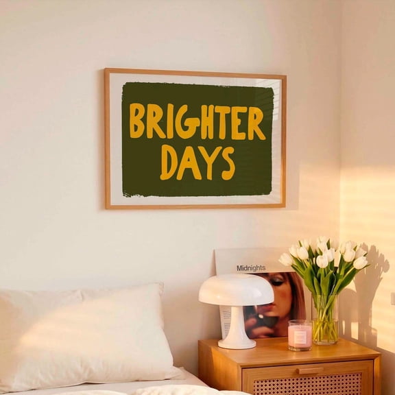 Inspirational Typography Poster: Positivity Wall Art