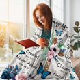 thumbnail image 1 of Inspirational Vintage Floral Flannel Throw Blanket with Uplifting Scripture Messages - Soft, All-Season Comfort for Sofa & TV, Perfect Religious Gift for Holidays, Birthdays, 1 of 6
