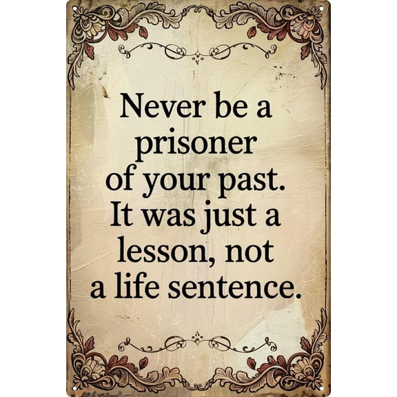 Inspirational Vintage Metal Tin Sign Idea Humorous Bar for Man Cave Garage Kitchen Living Room Wall Decor 8x12 In