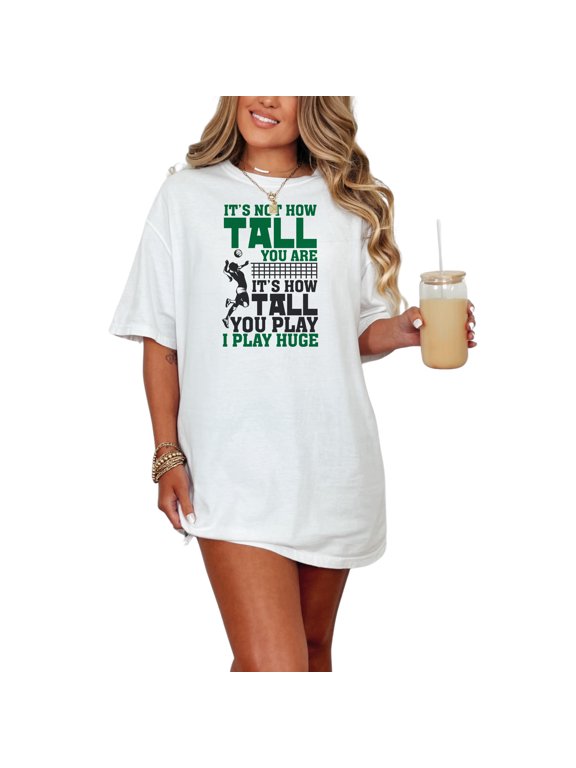 Inspirational Volleyball Quote Motivational Slogan, White Comfort Colors T-Shirt, Medium