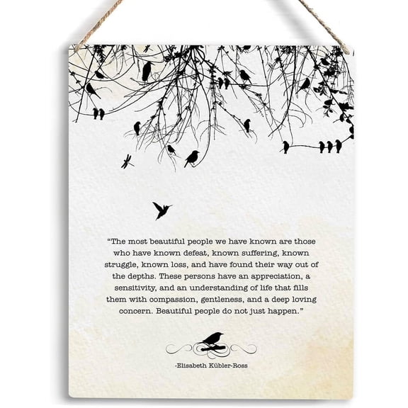 Inspirational Wall Art The Most Beautiful People Motivational Quotes Wooden Hanging Sign Positive Office Home Wall Decor Inspirational Gifts for Women Men Friends Decorations 8x10 Inch