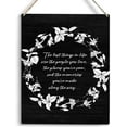 thumbnail image 1 of Inspirational Wall Art The Best Things In Life Wooden Hanging Sign Plaque Wooden Wall Table Sign Inspirational Quotes for Home Decor Wall Art Sign for Home Bedroom Living Room 8x10 Inch, 1 of 3
