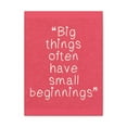 thumbnail image 1 of Inspirational Wall Art Big Things Have Small Beginnings Motivation Wall Decor for Home Office Gym Inspiring Success Quote Print Ready to Hang Unframed, 1 of 13