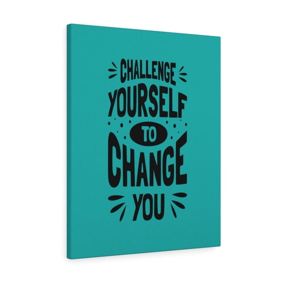 Inspirational Wall Art Challenge Yourself To Change You Wall Art Motivation Wall Decor for Home Office Gym Inspiring Success Quote Print Ready to Hang Unframed