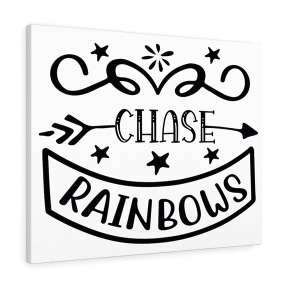 Inspirational Wall Art Chase Rainbows Wall Art Motivation Wall Decor for Home Office Gym Inspiring Success Quote Print Ready to Hang Unframed