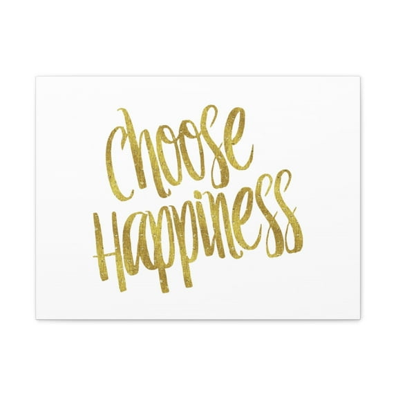 Inspirational Wall Art Choose Happiness Motivation Wall Decor for Home Office Gym Inspiring Success Quote Print Ready to Hang Unframed