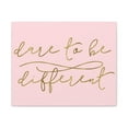 thumbnail image 1 of Inspirational Wall Art  Dare To Be Different Motivation Wall Decor for Home Office Gym Inspiring Success Quote Print Ready t Unframed, 1 of 17