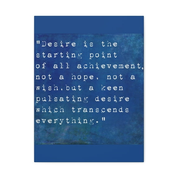 Inspirational Wall Art Desire Is Starting Point Motivation Wall Decor for Home Office Gym Inspiring Success Quote Print Ready to Hang Unframed