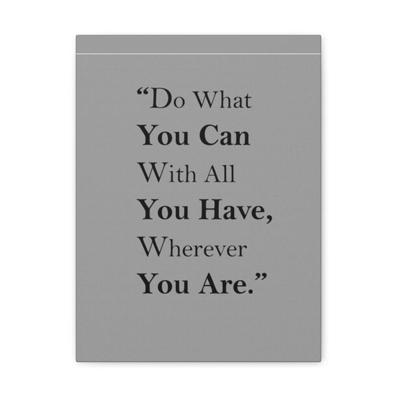 Inspirational Wall Art Do What You Can Motivation Wall Decor for Home Office Gym Inspiring Success Quote Print Ready to Hang Unframed