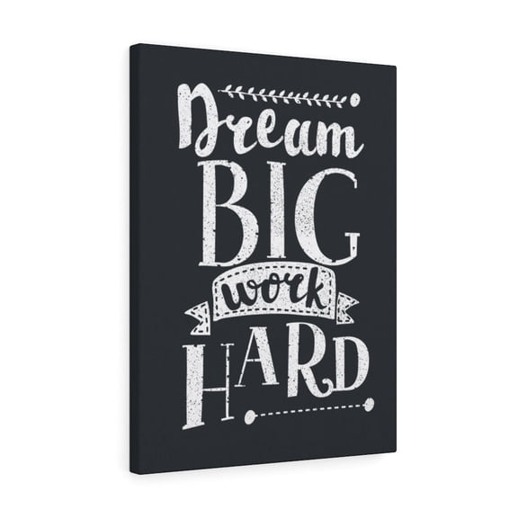 Inspirational Wall Art Dream Big Work Hard Wall Art Motivational Motto Inspiring Prints Artwork Decor Ready to Hang Unframed