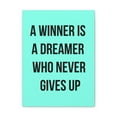 thumbnail image 1 of Inspirational Wall Art Dreamer Never Gives Up Motivation Wall Decor for Home Office Gym Inspiring Success Quote Print Ready to Hang Unframed, 1 of 13