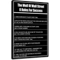 thumbnail image 1 of Inspirational Wall Art Entrepreneur Quotes The Wolf Of Wall Street 8 Rules for Success Canvas Posters Motivational Canvas Print Picture Painting for Home Bedroom Office Decoration [12''''W X 18''''H], 1 of 5