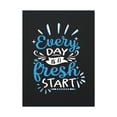 thumbnail image 1 of Inspirational Wall Art Everyday Fresh Start Motivation Wall Decor for Home Office Gym Inspiring Success Quote Print Ready to Hang Unframed, 1 of 18
