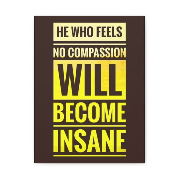Inspirational Wall Art Feels No Compassion Motivation Wall Decor for Home Office Gym Inspiring Success Quote Print Ready to Hang Unframed